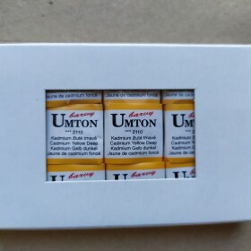 Umton Umton, mistrovské akvarelové barvy, 1/2 pánvička, 2,6 ml, 1 ks Barva Umton: 2110 Kadmium žluté tmavé