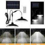 R2 Invest Solární pouliční osvětlení - dvojitá lampička + ovladač