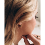 LUNICA Stříbrné náušnice TERA GOLD 0734