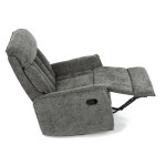 Polohovací křeslo, šedá, látka, TV-H9327 GREY2