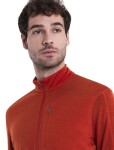 ICEBREAKER Mens Merino 200 Realfleece™ Descender LS Half Zip, Molten/Ember/Cb (vzorek) velikost: M