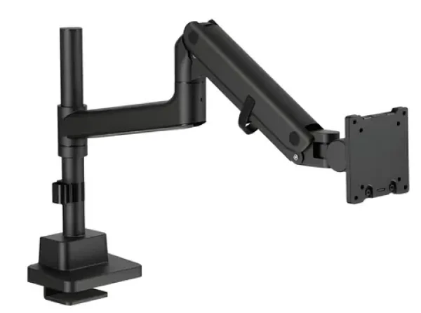 Digitus černá / Držák pro jeden monitor / do 57" / VESA 75x75, 100x100 / nosnost 27 kg / plynová pružina (DA-90475)