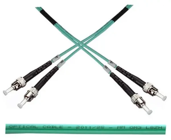 OEM Optický patch kabel duplex ST-ST 50/125 / OM3 / 5 m (1302)