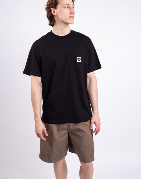 Tričko Carhartt WIP S/S Pocket Heart T-Shirt Black/Black