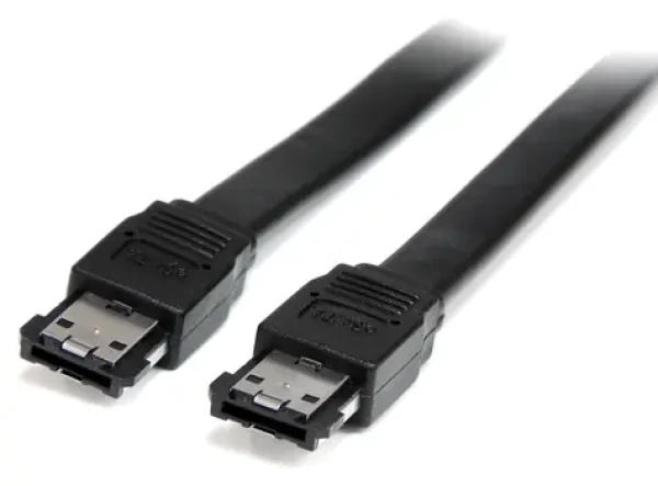 StarTech eSATA (M) - eSATA (M) černý / Propojovací kabel / 1,8 m / 6 Gbit/s (ESATA6)