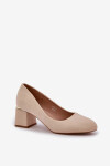 Lodičky na sloupku M380 béžové - Step in style 39
