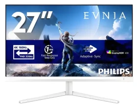 27" Philips Evnia 27M2N5901A bílá / Fast IPS / 3840 x 2160 / 160Hz / 0,5ms / 450cd / HDMI 2.1 / DP / USB-C / REPRO (27M2N5901A/00)