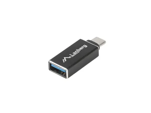 Lanberg USB-C (M) – USB-A (F) černá / Redukce / USB 3.1 / OTG (AD-UC-UA-02)
