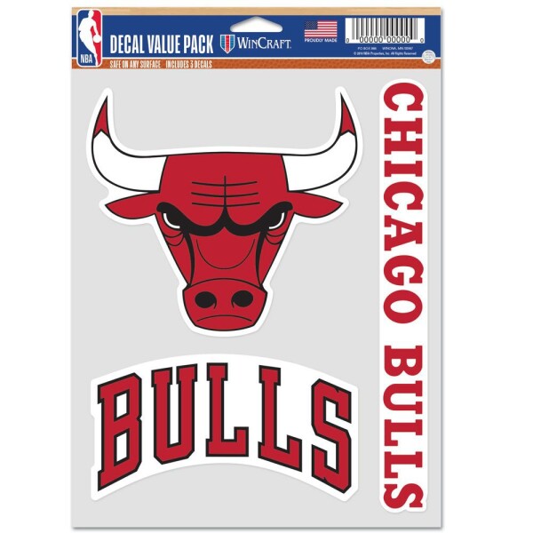 Samolepka Chicago Bulls NBA Multi-Use Set (3 ks)% 1 ks