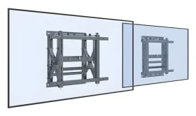 Equip Pop-Out 19"-55" černá / Držák pro TV / VESA 600x400 / nosnost 50 kg / náklon 0-10° / otočení 180° (650325)