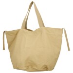 Trendy textilní dámská kabelka na rameno Bellinda, krémová