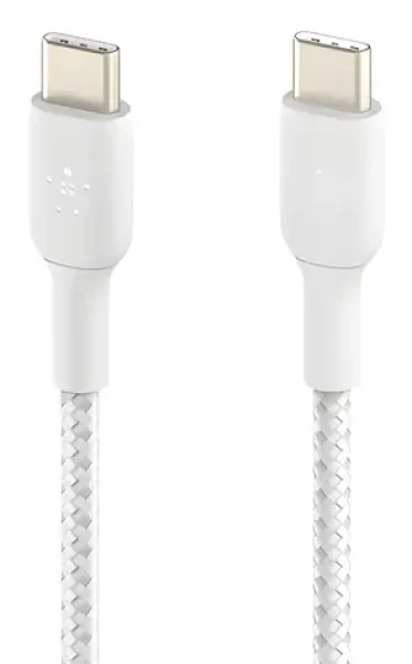 Belkin BOOST CHARGE CAB004bt2MWH bílá / Datový kabel / opletený / USB-C - USB-C / 2 m (CAB004BT2MWH)