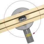 REA - Lineární odtokový žlab Neo Slim Pro 500 zlatá REA-G5692