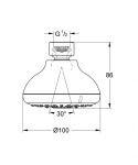 GROHE - Tempesta New Hlavová sprcha 100, 4 proudy, chrom 26044001