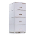 Plastová komoda MEGAPLAST NATURA bílá