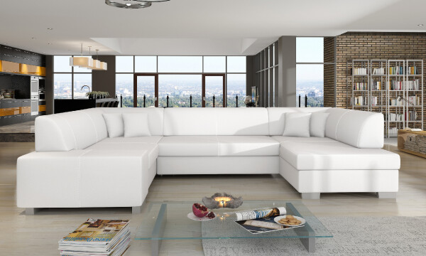 Sedací souprava Havana Provedení: Pravá U, látka: Soft 17 white