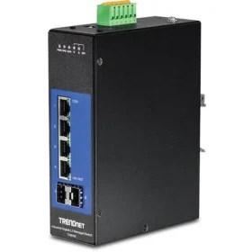 TRENDnet Průmyslový switch 6-port Gigabit / Switch / 4x Gigabit + 2x SFP / Managed L2+ / DIN lišta / -40 až 75 °C (TI-G642i)