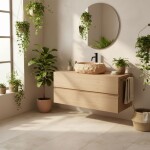REA - Umyvadlo na desku Mika Light Terracotta REA-U7348