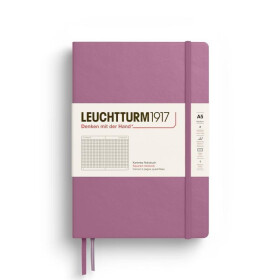 Zápisník Dusty Rose Medium A5 čtverečkovaný
