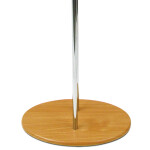Němý sluha, výška 110 cm, masiv kaučukovník,moření světlá třešeň, kov chrom, nos