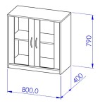 Skříňka sestavy Office C531