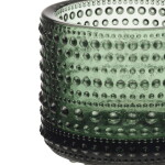 Iittala Skleněný svícen Kastehelmi 6,4 cm – Pine Green, zelená barva