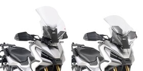 D1188St čiré plexi Honda X-Adv 750 (21-25), vxš640x435 mm, o 100 mm vyšší než orig.