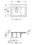 VILLEROY BOCH Subway 45 Keramický dřez 331201R1