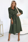 Dámské šaty 531-5 - Numoco basic khaki Univerzální