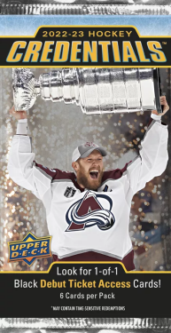 Hokejové Karty NHL 2022-23 Upper Deck Credentials Hobby Balíček
