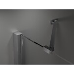 MEXEN/S - Velar Duo sprchový kout, posuvné dveře 90 x 90, transparent, grafit metal 871-090-090-02-95