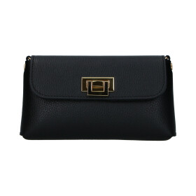 Stylová dámská kožená crossbody kabelka Clara, černá