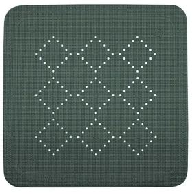 Spirella ALASKA protiskluzová podložka do sprchy tmavě zelená / PVC / 55 x 55 cm