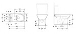 GEBERIT - Selnova WC kombi mísa, zadní/spodní odpad, Rimfree, bílá 500.488.01.7