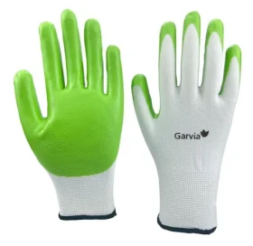 Garvia Zahradní rukavice NITRILE zelené vel. 9 / Rukavice pro zahradní práce / Velikost 9 / L