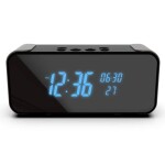Bluetooth budík se skrytou 4K WiFi kamerou - KP04