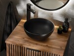 COMAD - Skříňka pod umyvadlo 60cm, 2 šuplíky XILO BLACK WOTAN 5907611656426