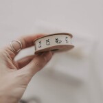 Eulenschnitt Bavlněná stuha Rabbits – 5 m, krémová barva, textil