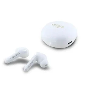 Guess Glossy Classic Logo TWS Bezdrátová Sluchátka White (57983124134)
