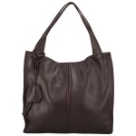 Luxusní kožená kabelka Vera, tmavě hnědá