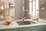 GROHE - Blue Pure Dřezová baterie Minta s filtrační funkcí a výsuvnou koncovkou, chrom 30590000