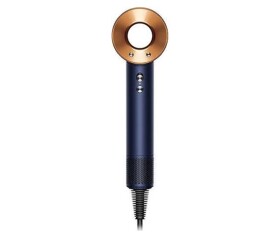 Dyson Supersonic HD07 T3/T4 fén, 1600 W, 3 rychlosti, 4 teploty, koncentrátor, pruská modrá/měděná