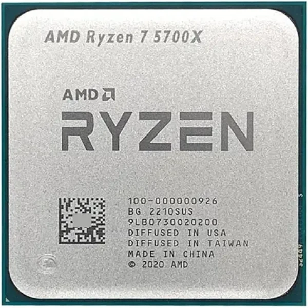 AMD RYZEN 7 5700X @ 3.4GHz - TRAY / Turbo 4.6 GHz / 8C16T / L2 4MB L3 32MB / AM4 / Zen 3 / 65W (100-000000926)