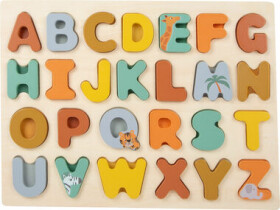 Small Foot Small Foot Vkládací puzzle Safari abeceda