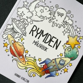 Rymden, antistresové omalovánky, Hanna Karlzon