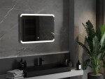 MEXEN - Nida zrcadlo s osvětlením 80 x 60 cm, LED 600 9806-080-060-611-00