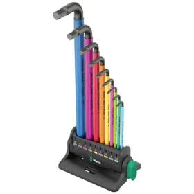 WERA 950/9 Hex-Plus Multicolour 3 sada úhlových klíčů / metrické / BlackLaser / 10 dílný (05133165001)