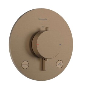 HANSGROHE - Ecostat Comfort S Termostatická baterie pod omítku, pro 2 spotřebiče, kartáčovaný bronz 33718140