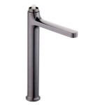Vysoká umyvadlová baterie SAT Dark bez výpusti PVD Gun Metal SATBSDA285P SATBSDA285P