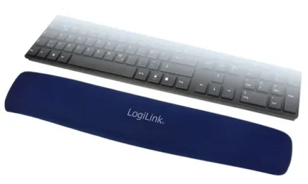 LogiLink ID0045 modrá / Podpěrka pod zápěstí / gel / Lycra (ID0045)